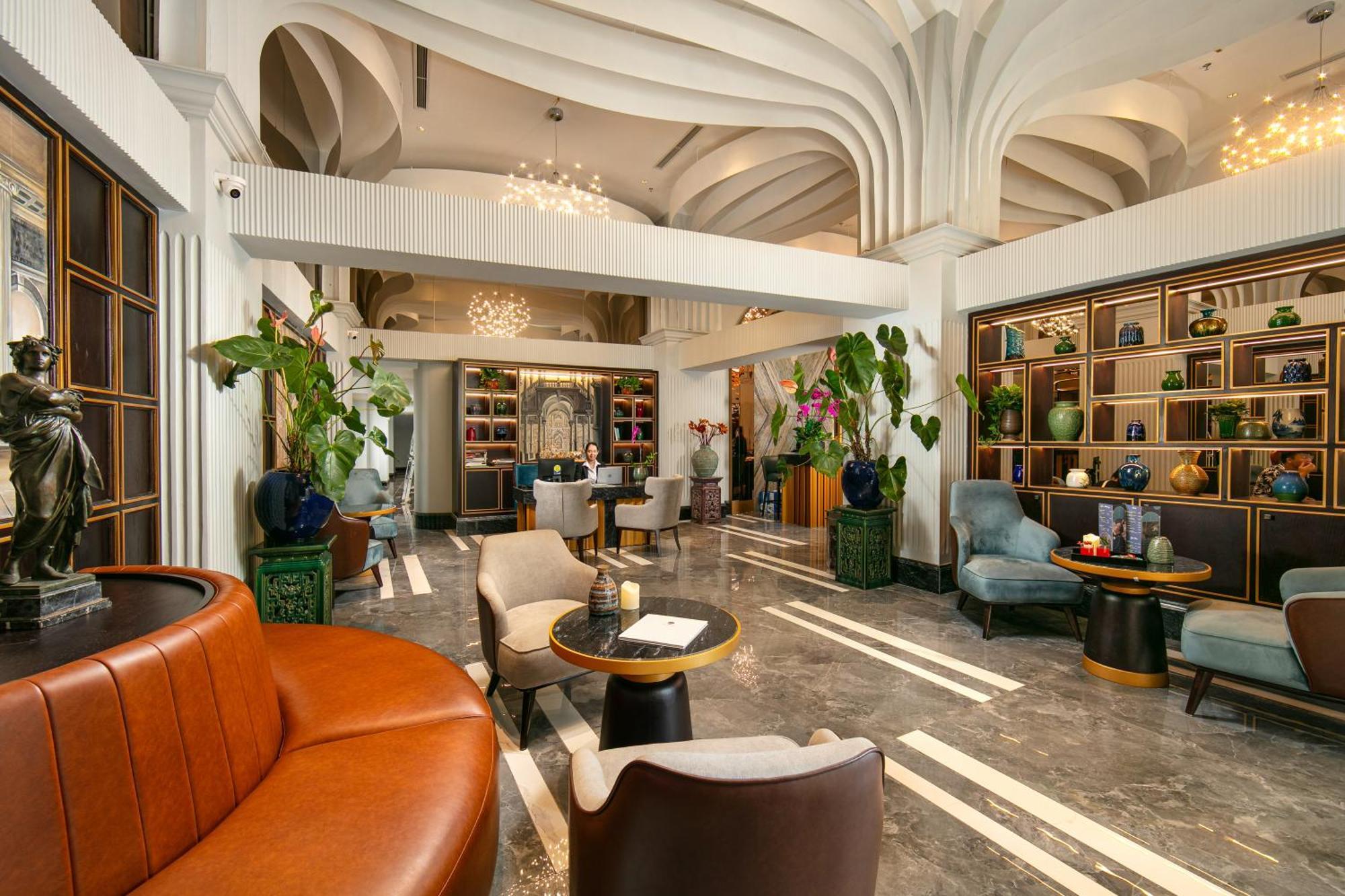 فندق ماي دي فيل أولد كوارتر هانوي المظهر الخارجي الصورة The lobby of the hotel